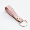 8 Colors PU Leather Keychain Business Gift Leather Key Chain Men Women Car Strap Waist Wallet KeyChains Keyrings